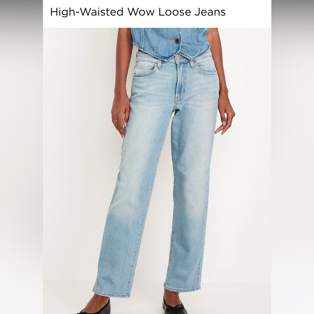 High-Waisted Wow Loose Jeans